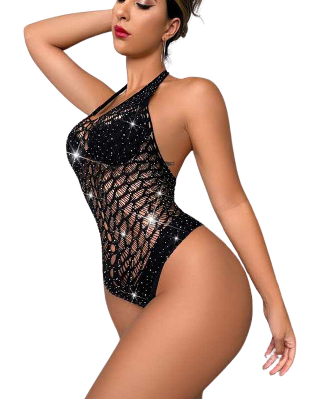 Half Body Stocking - Glimmer Mesh Sajiero