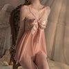BOWKNOT LACE SUSPENDER DRESS ( Pink ) SENCIA.