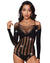 Half Body Stocking - Shimmer Stripe Sajiero