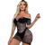Off Shoulder Half Body Stocking Sajiero