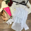 Ayleen Mesh Babydoll Two Piece Lingerie(White) SENCIA.