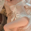 Ayleen Mesh Babydoll Two Piece Lingerie(White) SENCIA.