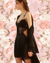 SENCIA LULU &amp; SKYBlack NightGown Set Sencia Lingerie