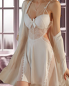 SENCIA LULU &amp; SKY White NightGown Set Sencia Lingerie