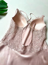 Powder Guipure Detailed 6-Piece Satin Nightgown Dressing Gown Set karlinax Offical