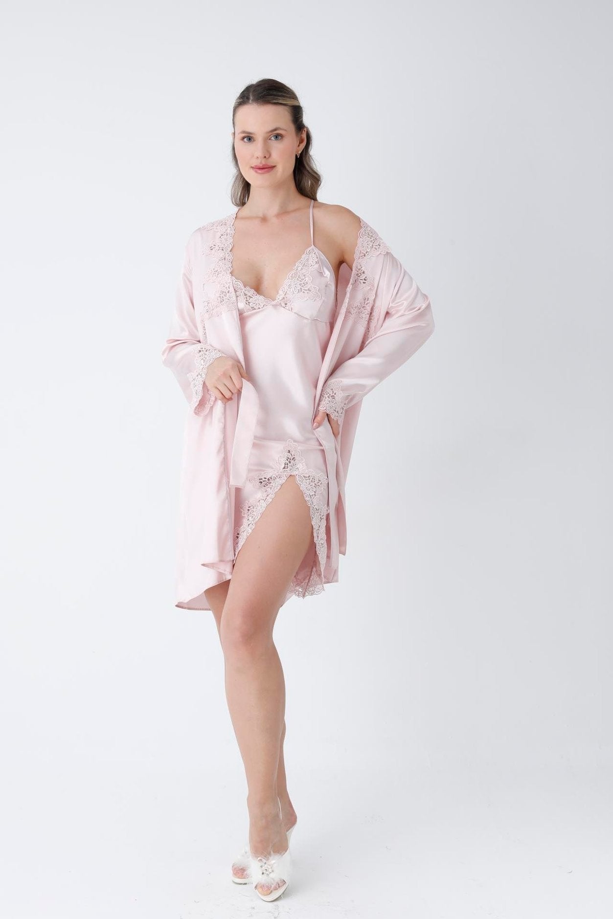 Powder Short Slit Detailed Dowry Set karlinax Offical
