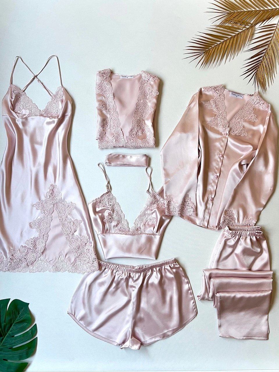 Powder Short Slit Detailed Dowry Set karlinax Offical