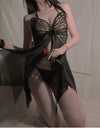 Butterfly Mesh Nightgown ( Black ) SENCIA.