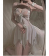 Butterfly Mesh Nightgown ( White ) SENCIA.