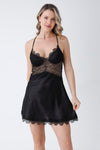 Satin Black Nightgown Set karlinax Offical